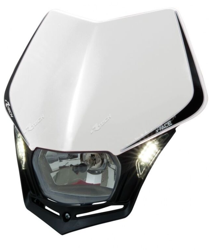 Фар RACETECH V-Face LED Headlight (White/Black)